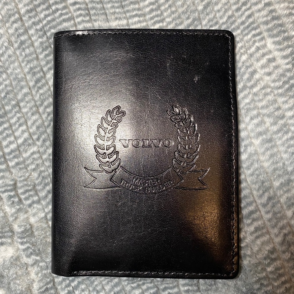 Volvo Black Leather Bifold Wallet
